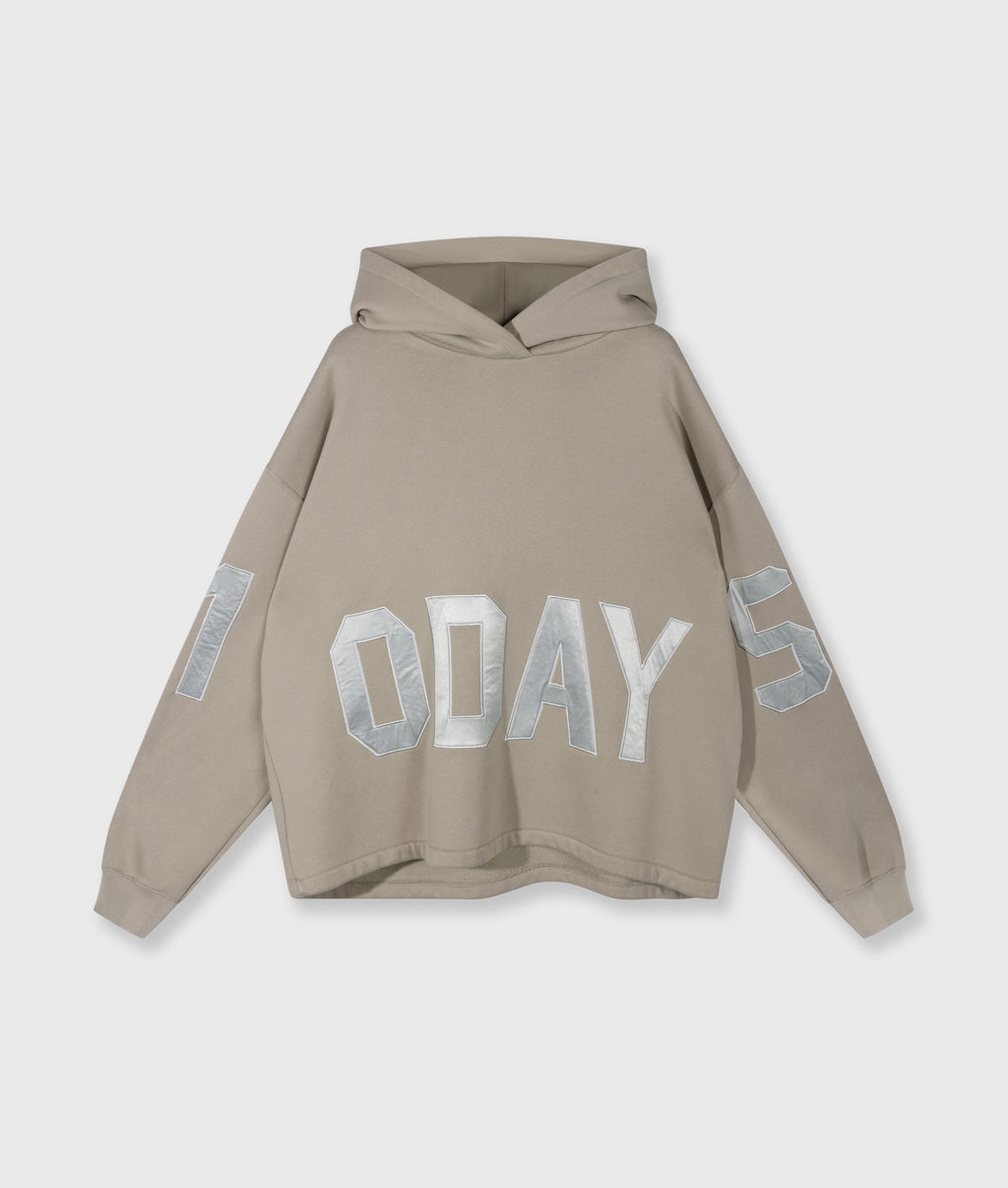 10DAYS Statement Logo Hoodie Fog