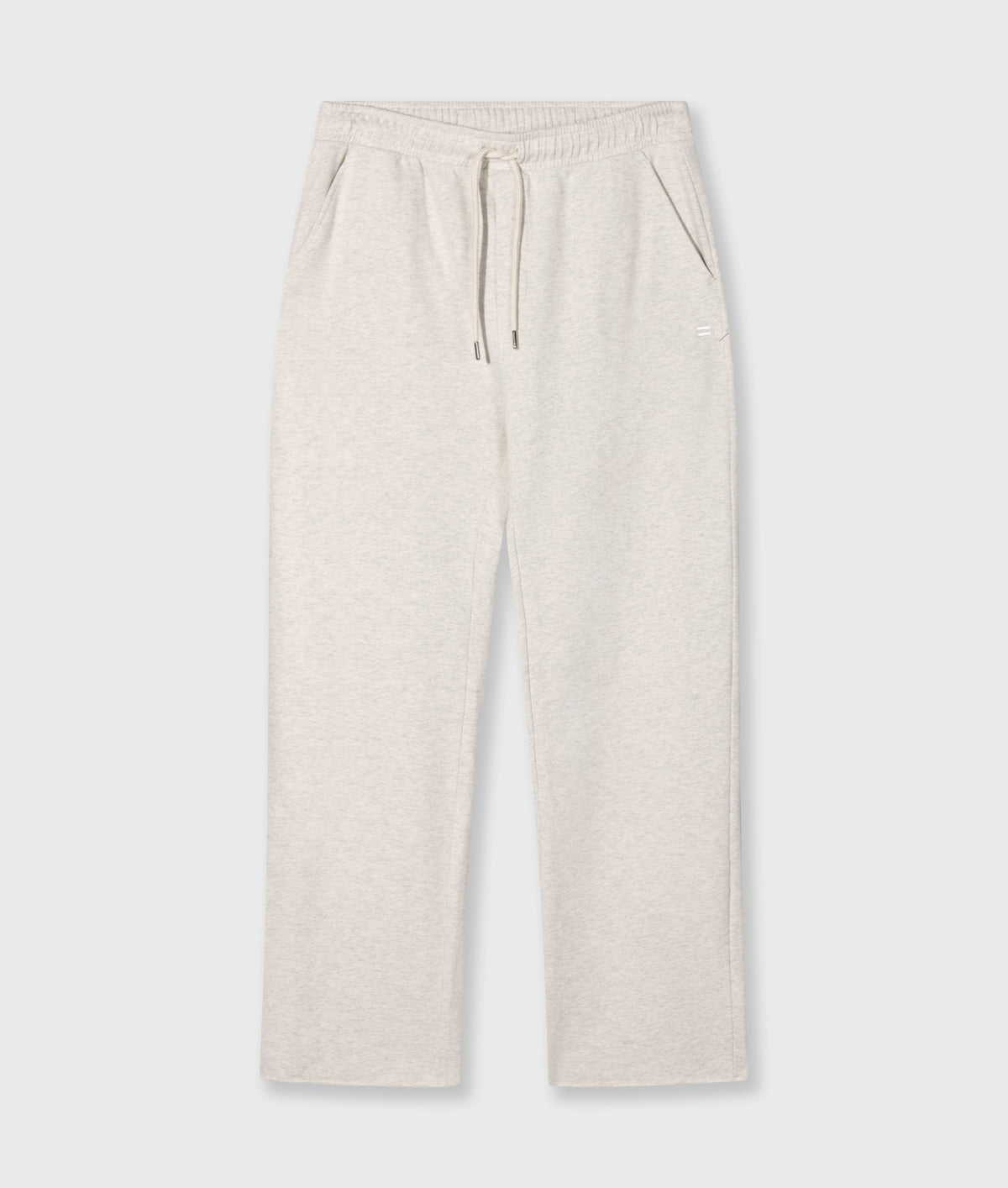 10DAYS The Straight Jogger | Soft White Melee – Pantalón de mujer jogger – Estilo confort – Tallas M, L, 2XL
