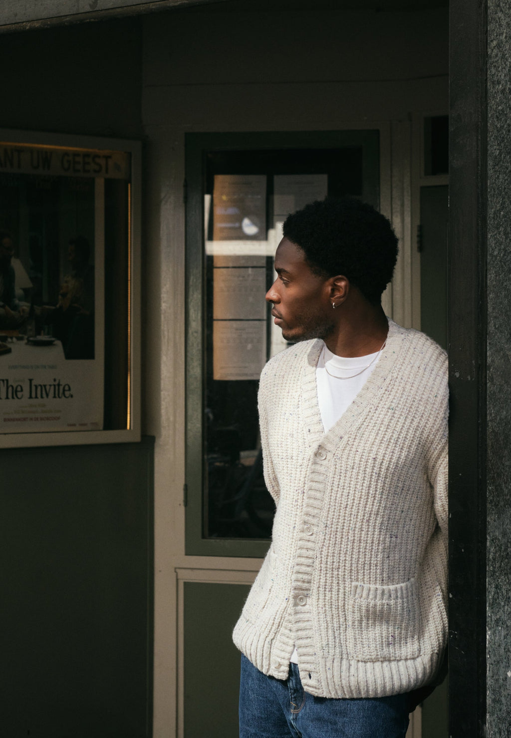 DS Magnus Cardigan Silver Birch campaña