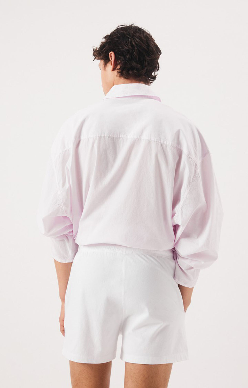 Short Gixy American Vintage MGIX09AH26 blanco, vista posterior