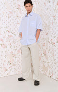 American Vintage Eluabird shirt blue stripes