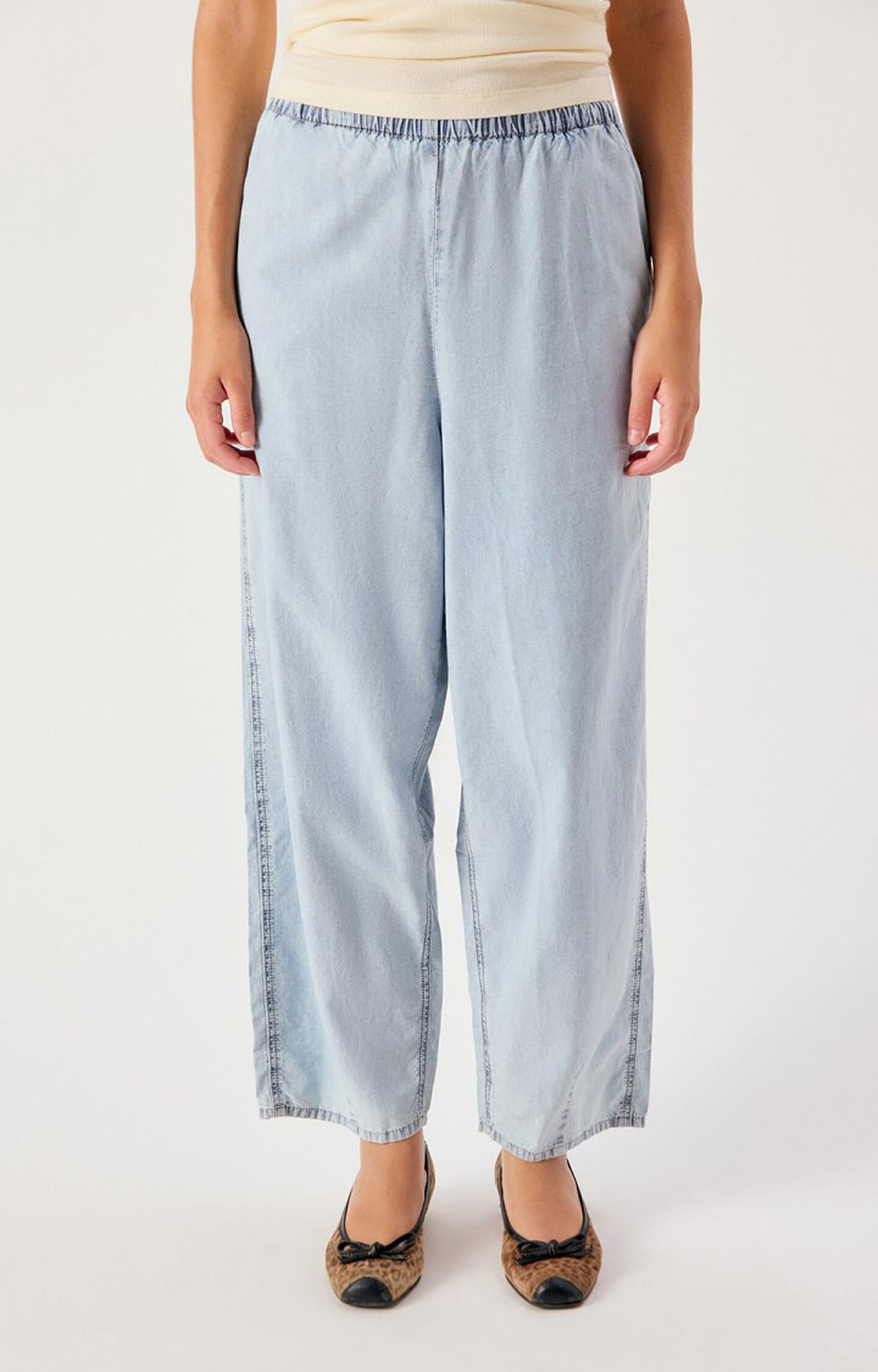 American Vintage Paybou trousers blue snow