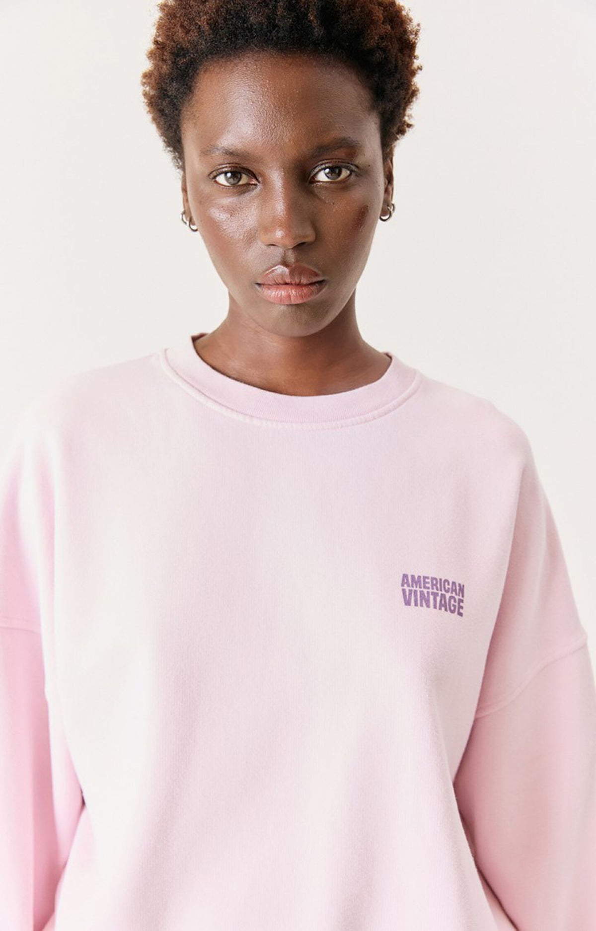 American Vintage Plizzy sweatshirt pétale vintage