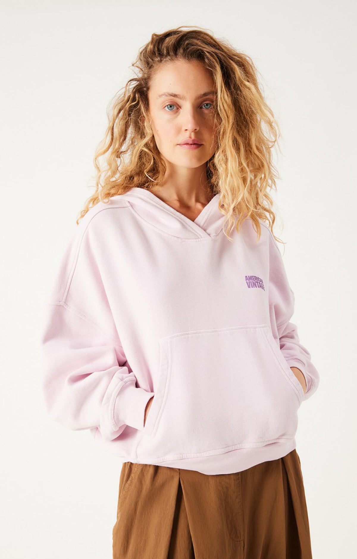 American Vintage Plizzy hoodie pétale vintage