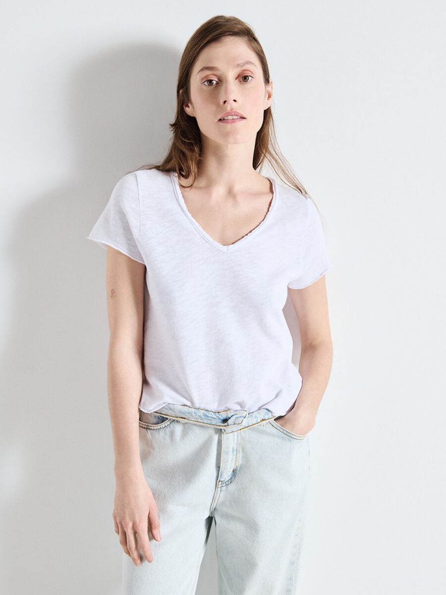 American Vintage SON02AGH26 Sonoma T-shirt Blanc