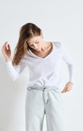 American Vintage SON02BGH26 Sonoma T-shirt Blanc
