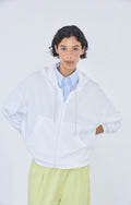 American Vintage Vibtown zip hoodie vintage white