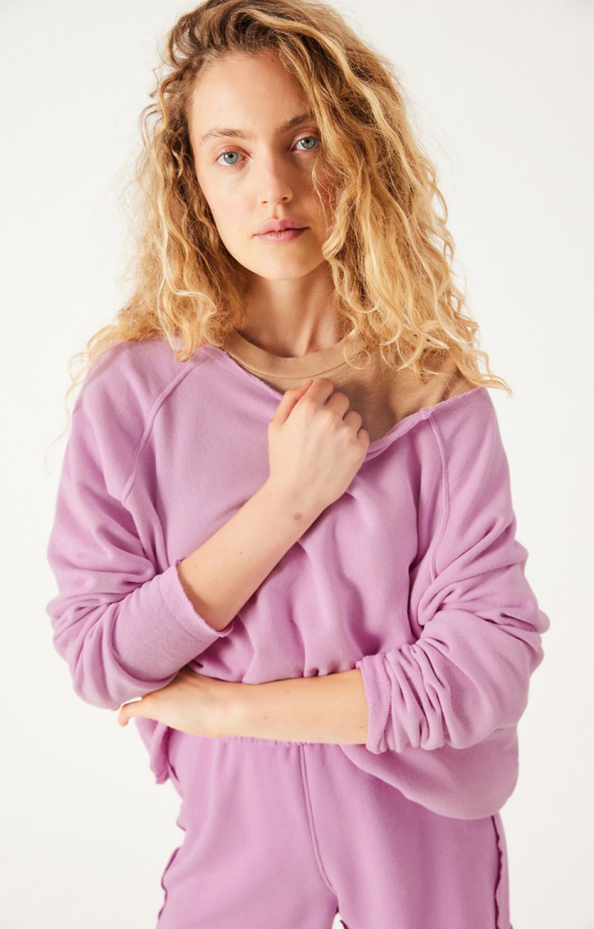 American Vintage Vibtown sweatshirt chamallow vintage