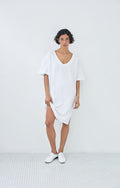 American Vintage VIB14AE26 Vibtown dress Blanc Vintage