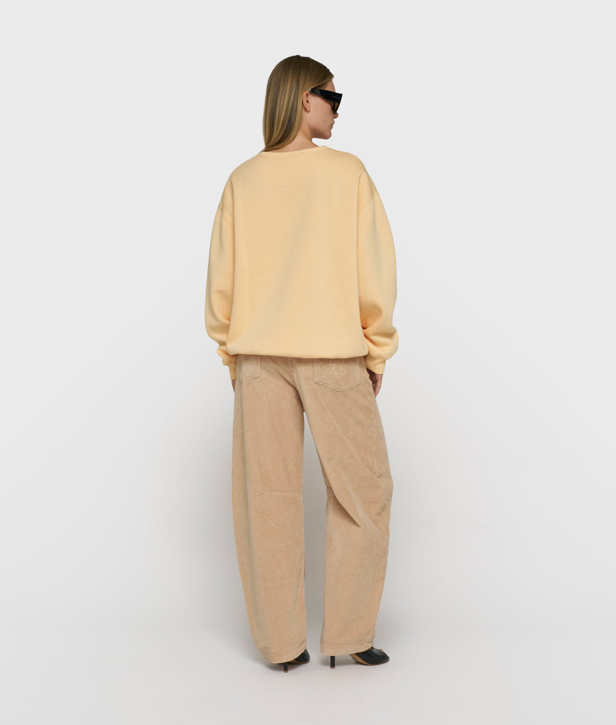10DAYS Western Pants Cord | Grey Mango – Pantalón de mujer de pana – Estilo casual – Talla L
