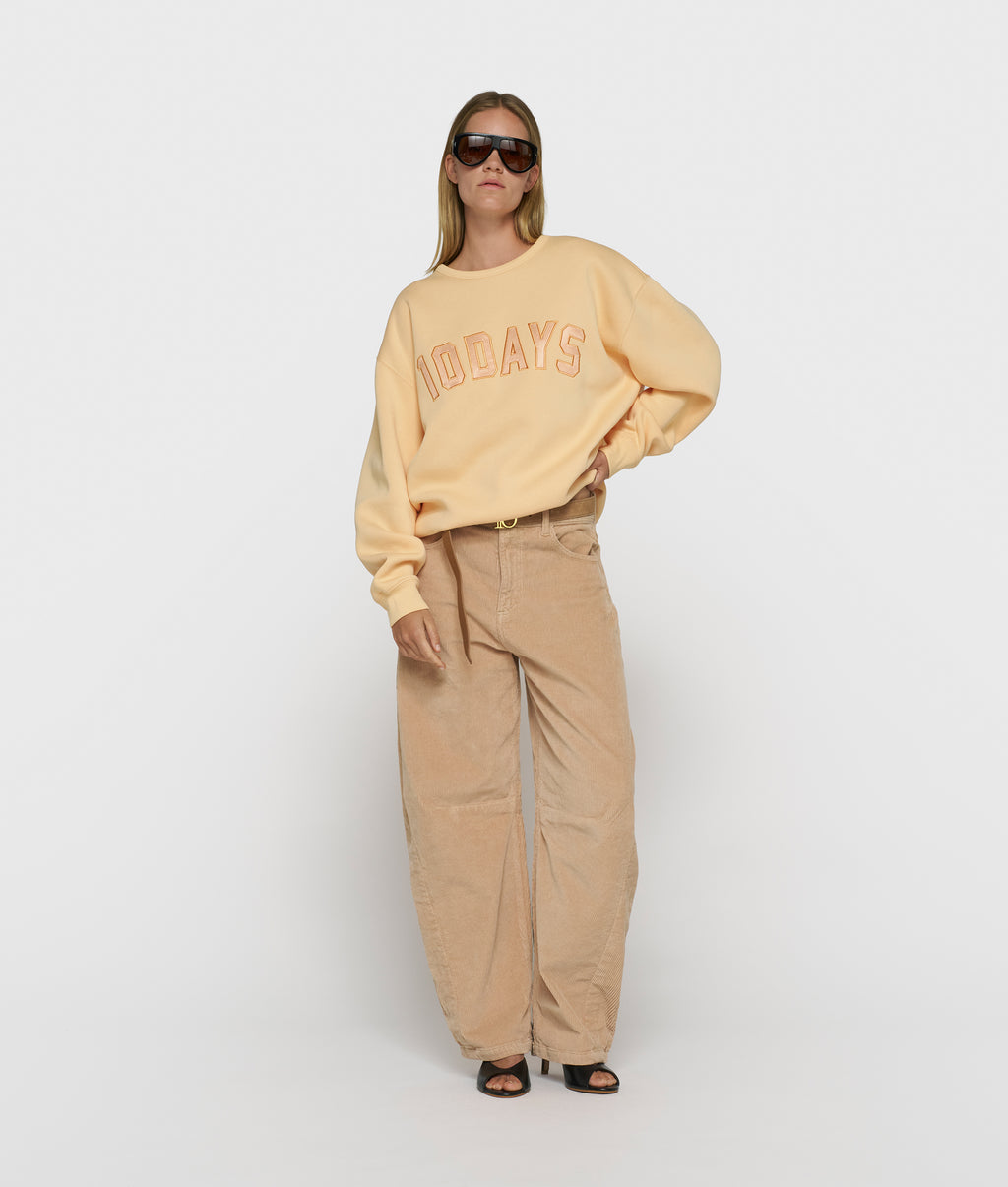 10DAYS Western Pants Cord Grey Mango