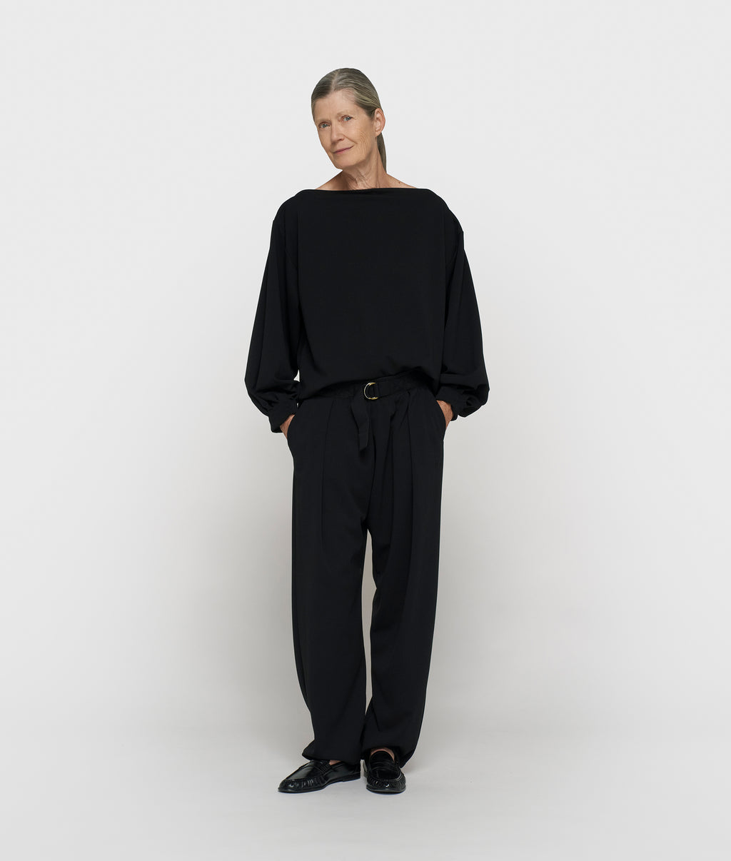 10DAYS Belted Pants Crepe Black