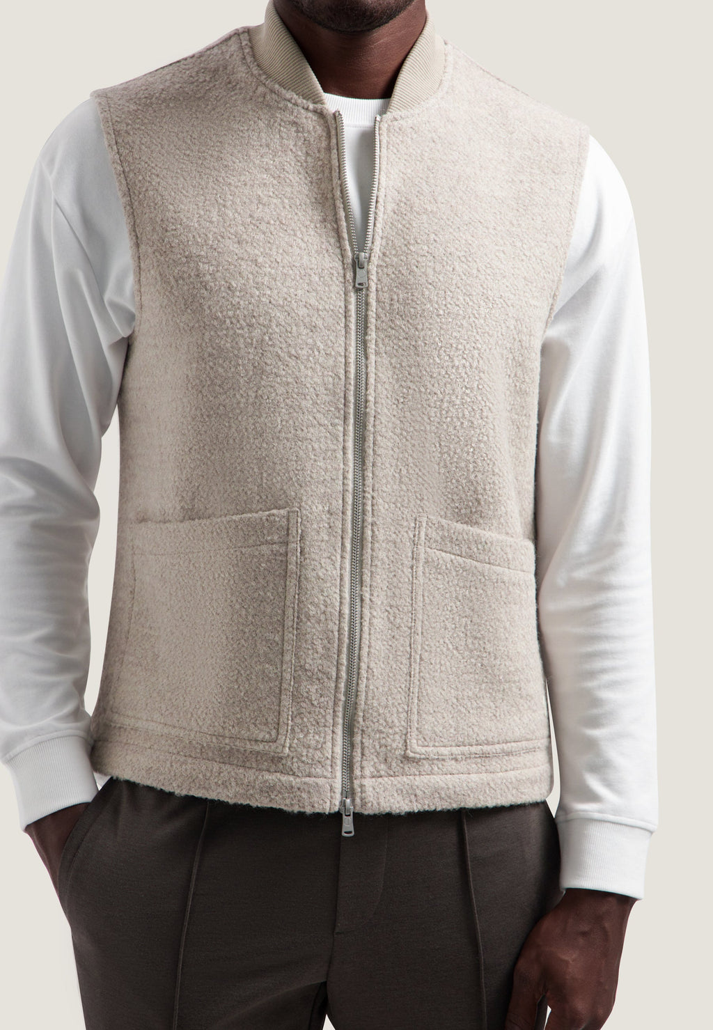 Dstrezzed Nils Teddy Vest 121502-251 Sand