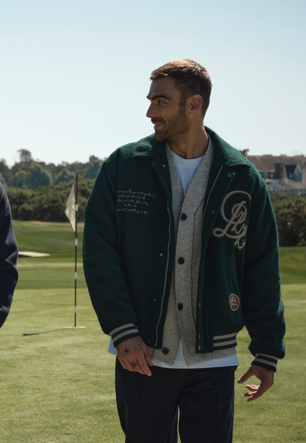 DSTREZZED Jack Varsity Bomber The Green – campaña en campo de golf