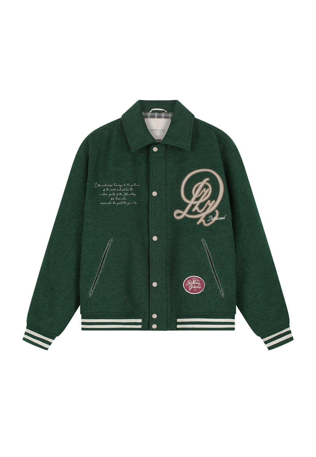 DSTREZZED Jack Varsity Bomber The Green – foto 1