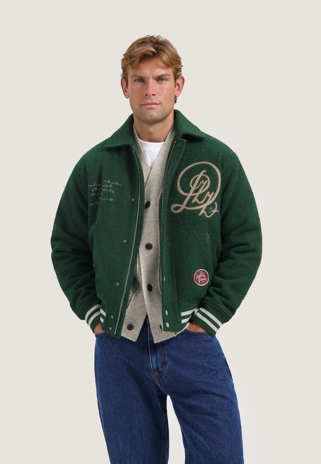 DSTREZZED Jack Varsity Bomber The Green – foto 3