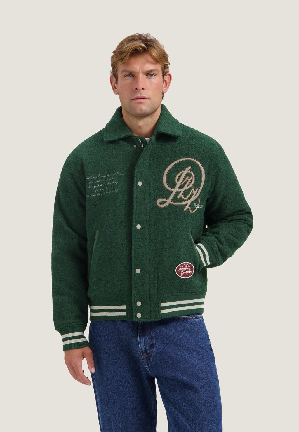 DSTREZZED Jack Varsity Bomber The Green – foto 6