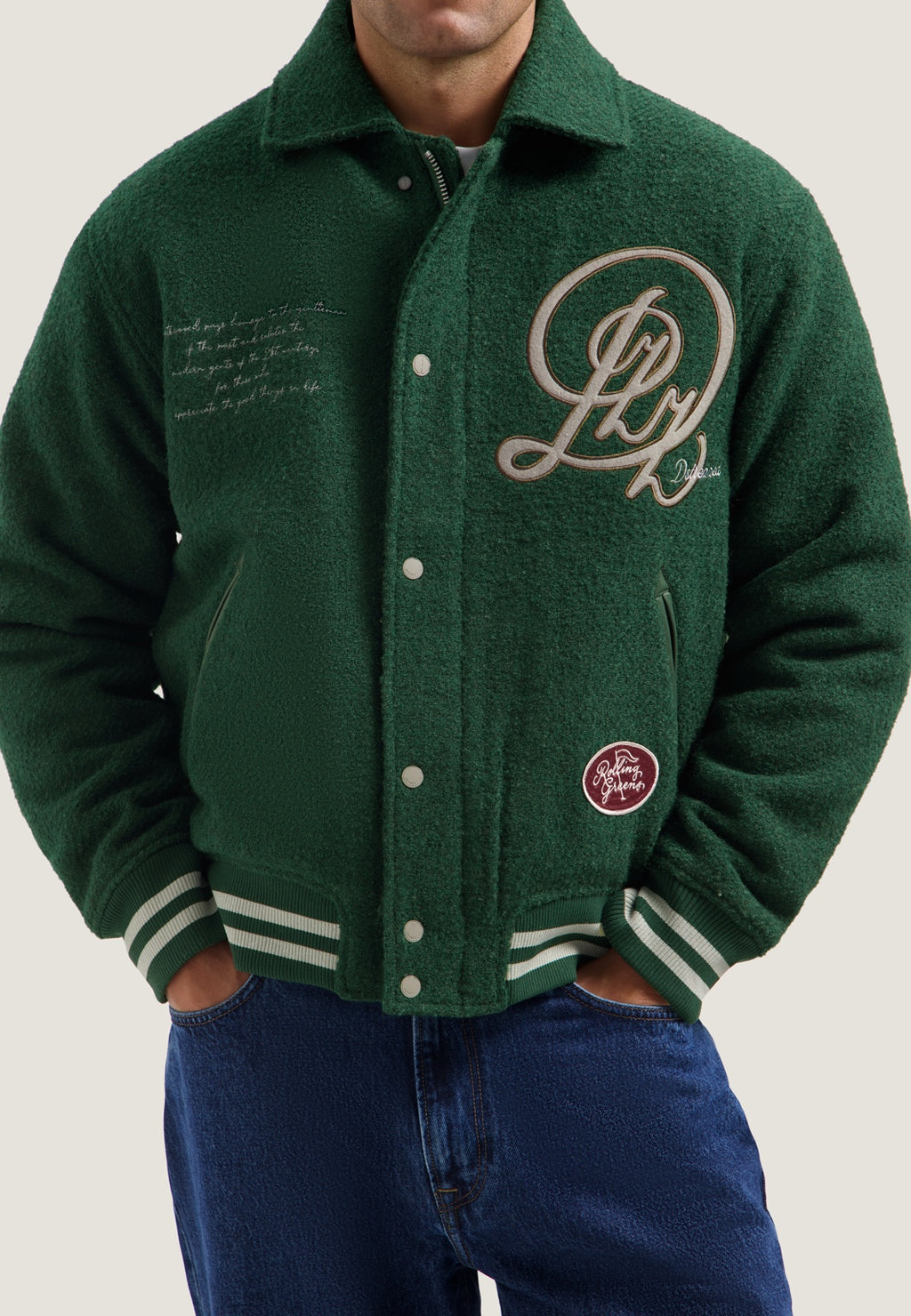 DSTREZZED Jack Varsity Bomber The Green – foto 8