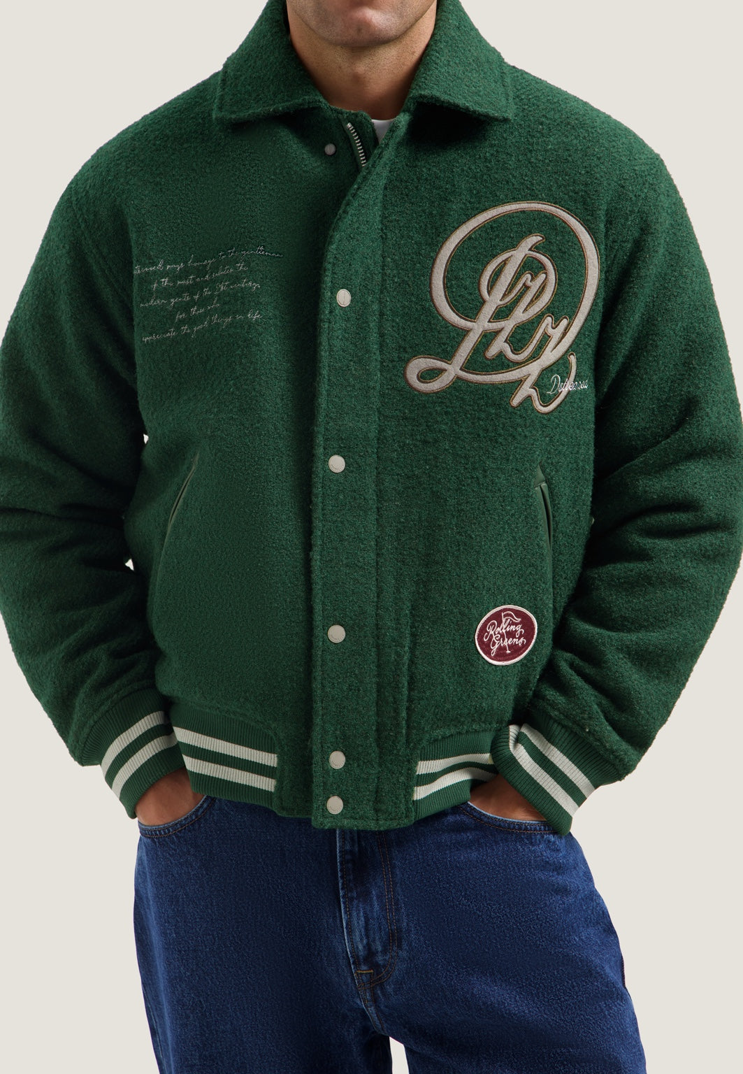 DSTREZZED Jack Varsity Bomber The Green – foto 8