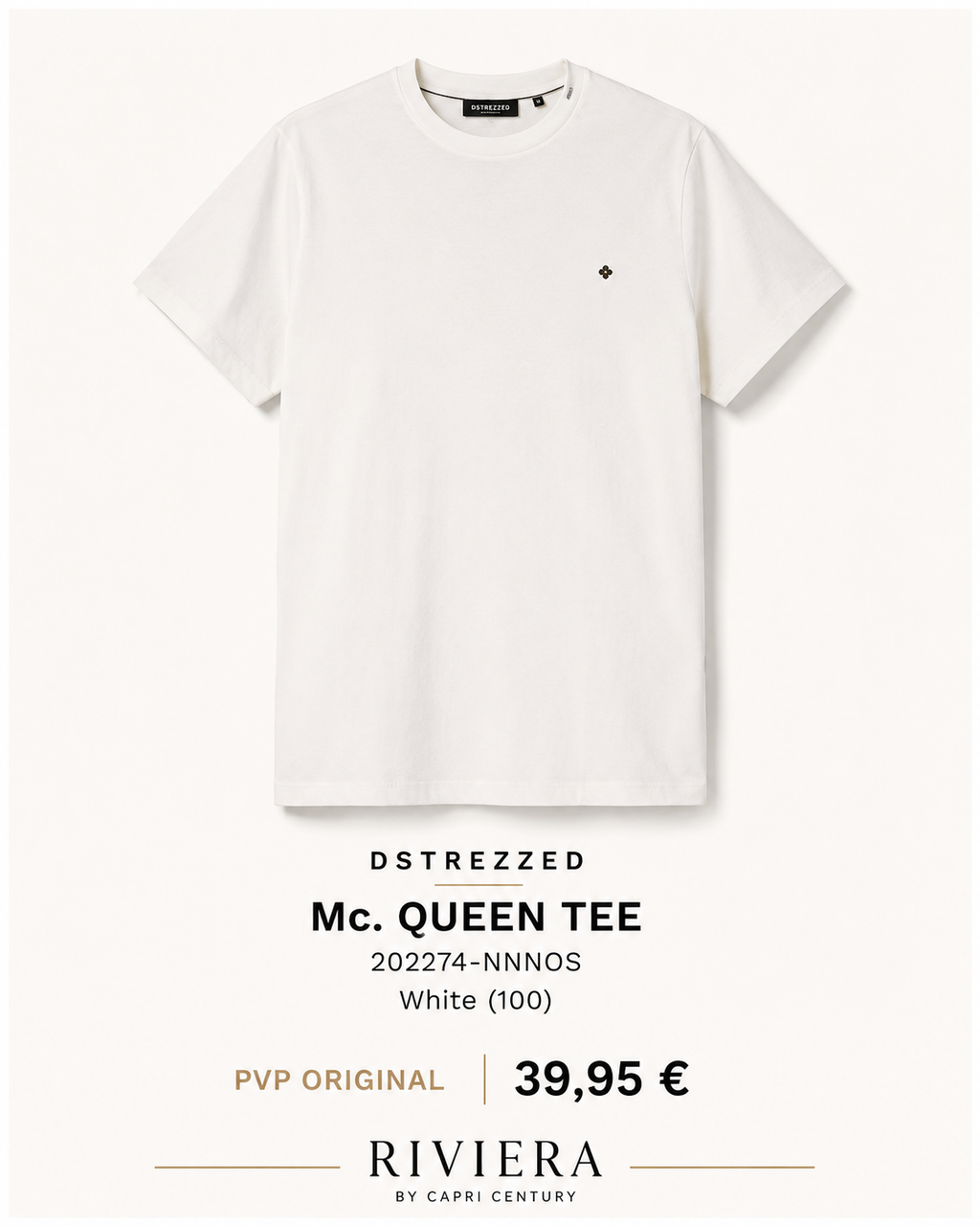 DSTREZZED Mc. Queen Tee 202274-NNNOS White