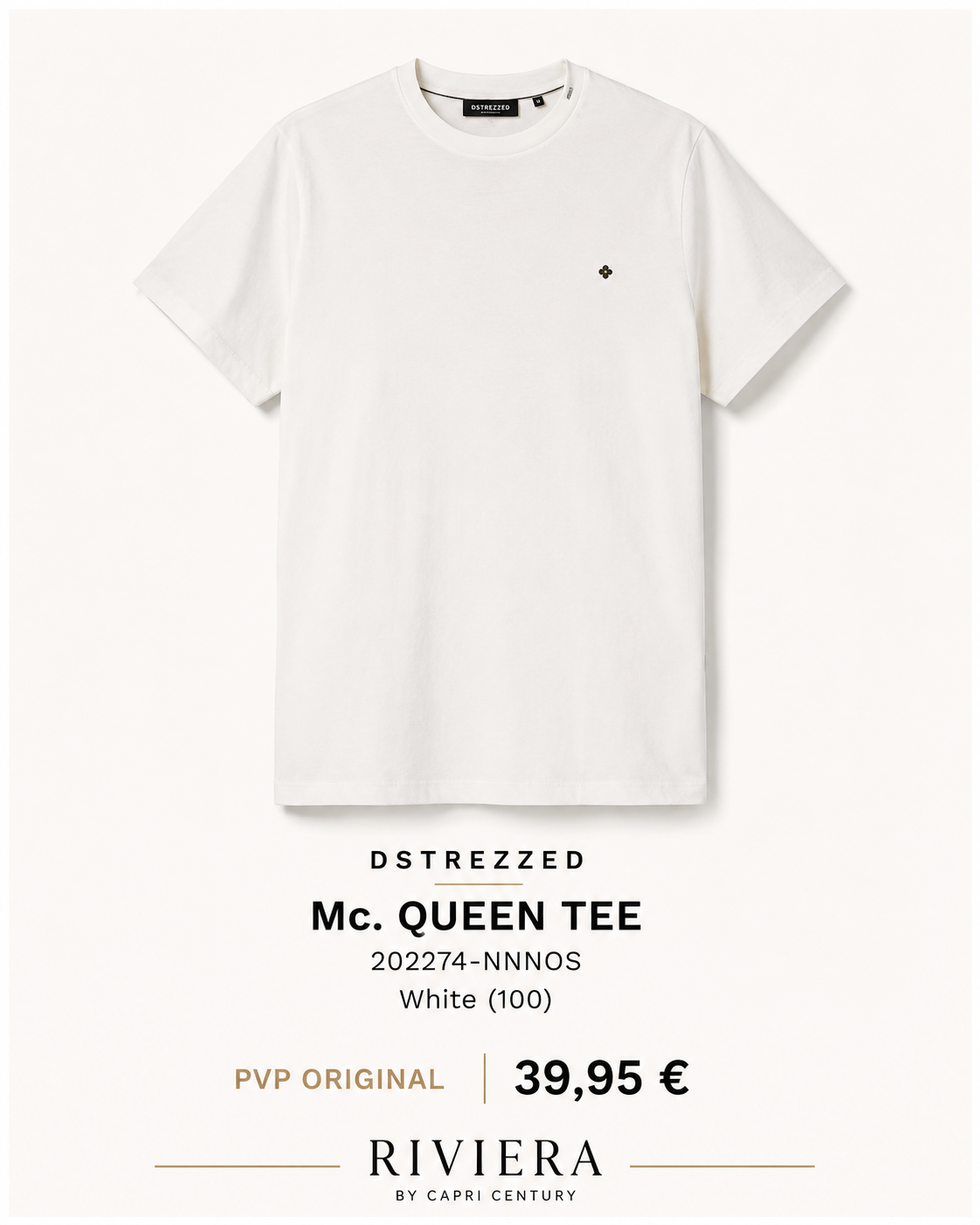 DSTREZZED Mc. Queen Tee 202274-NNNOS White