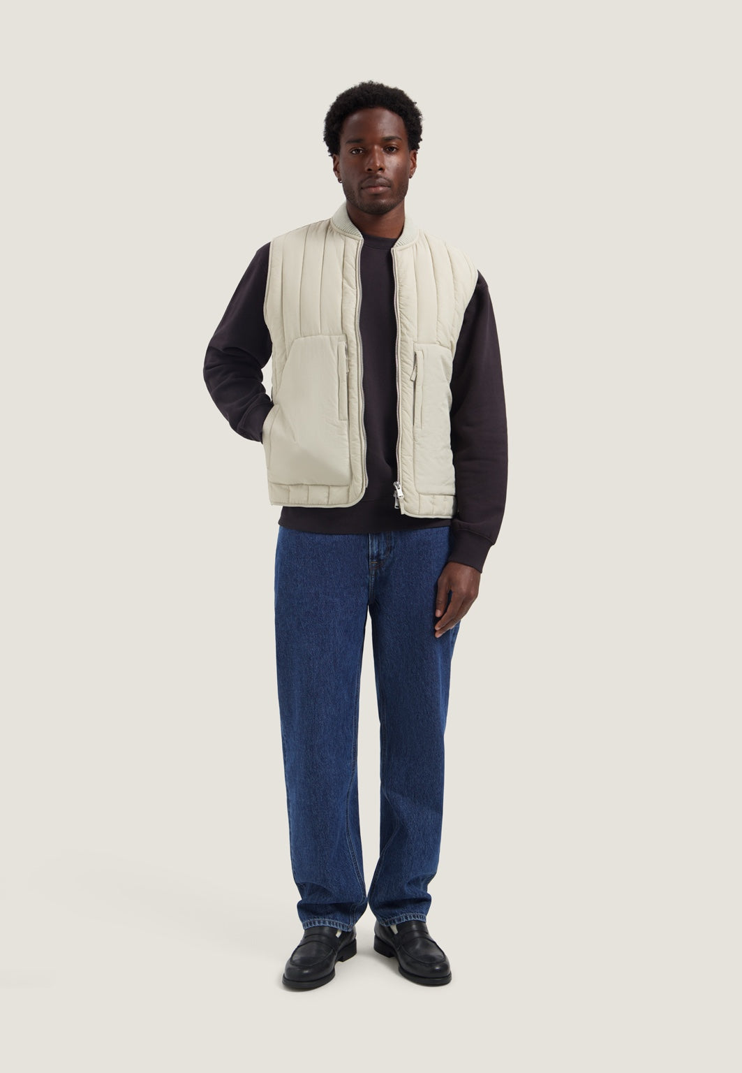 DSTREZZED Ollie Bodywarmer Vintage Sand – vista 3