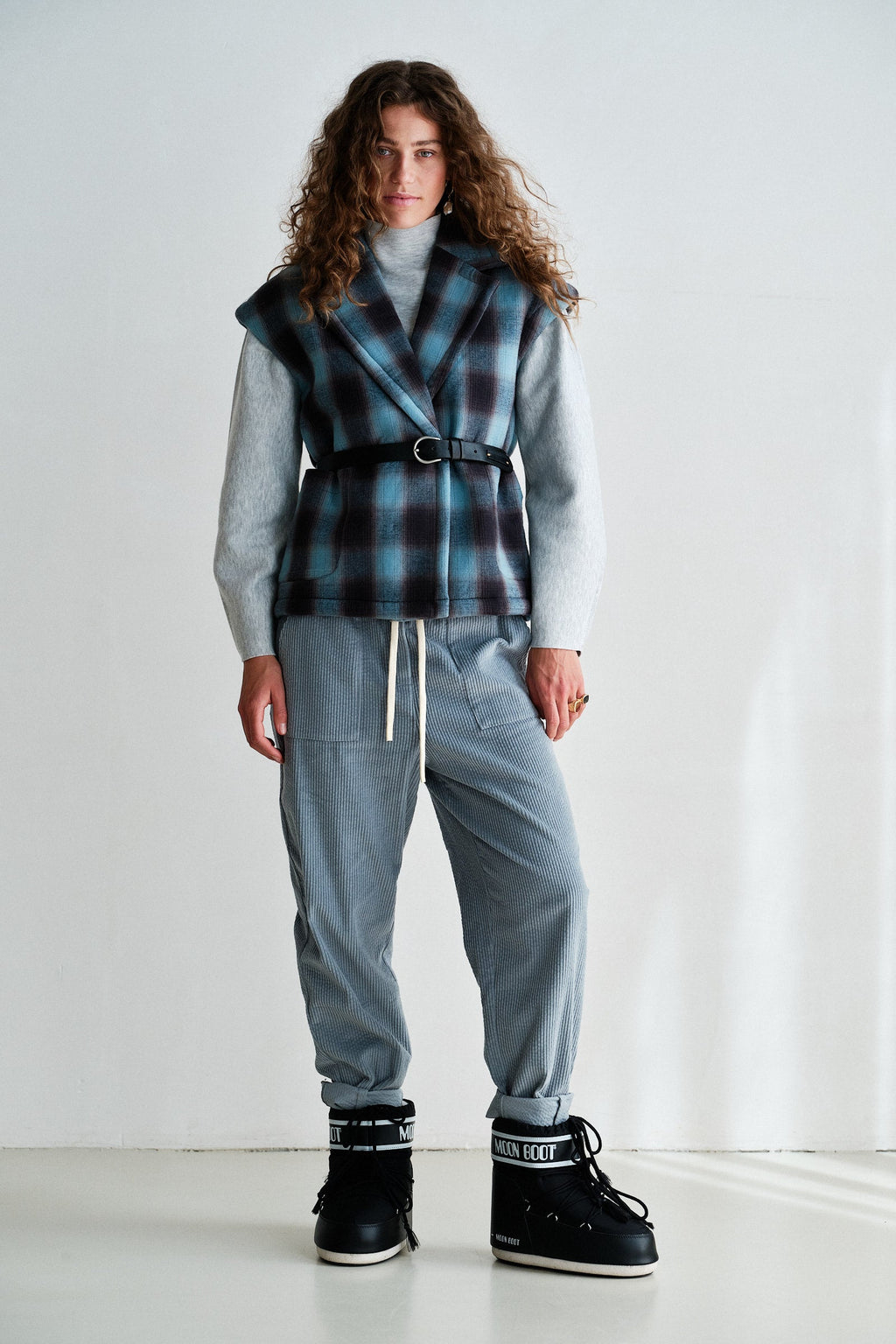 PENN&INK N.Y. Chaleco W26C390 — Blue Check