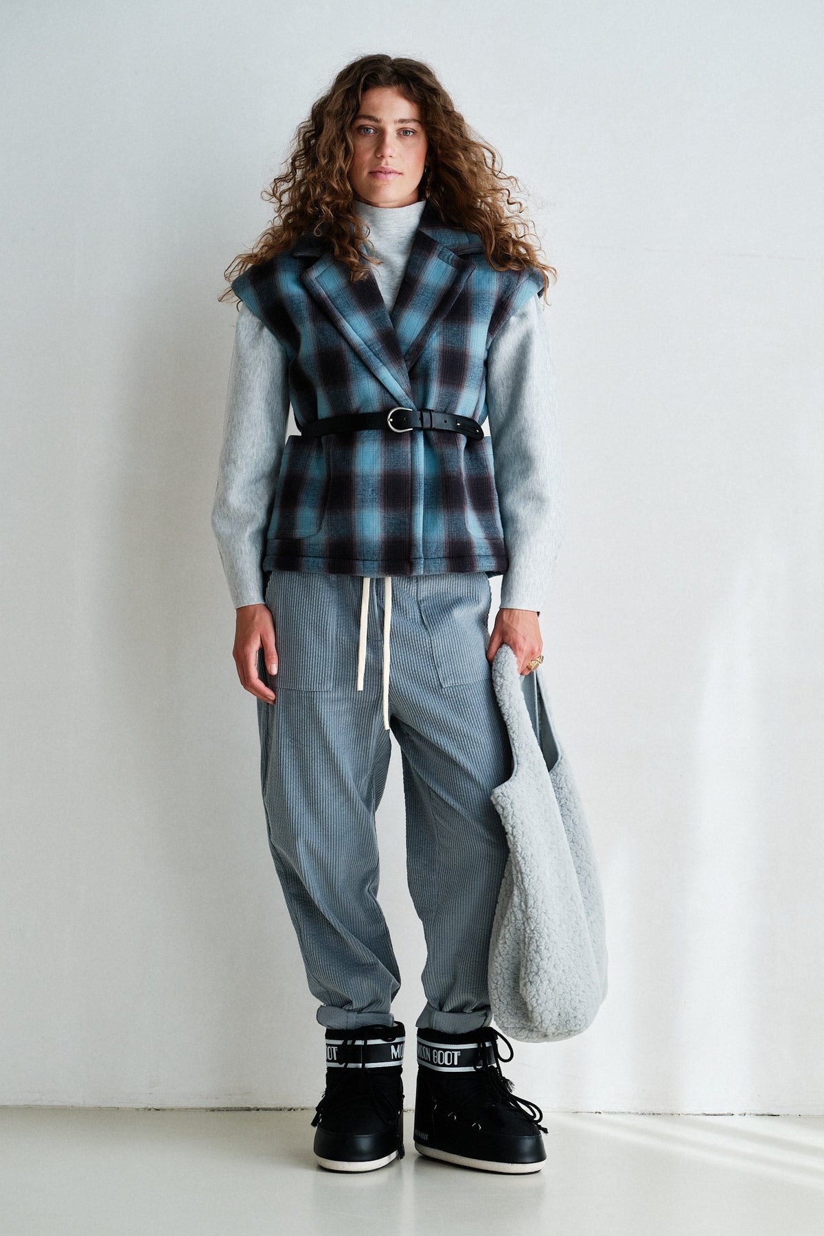 PENN&INK N.Y. Chaleco W26C390 — Blue Check