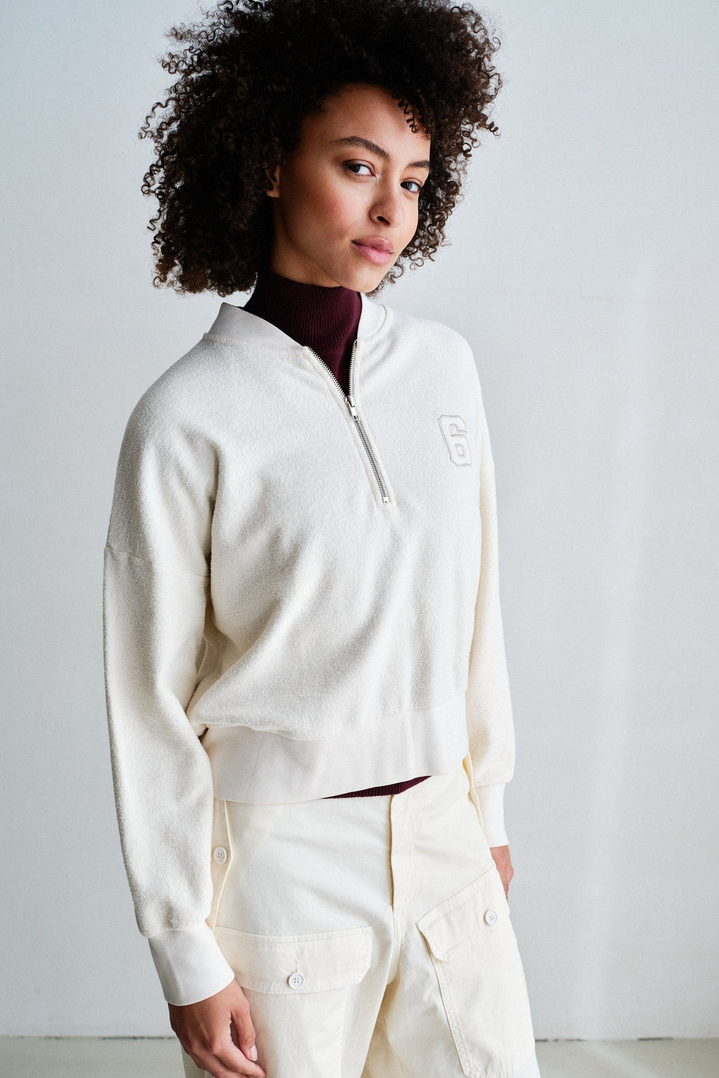 PENN&INK N.Y. Sudadera W26F1934 — Ecru