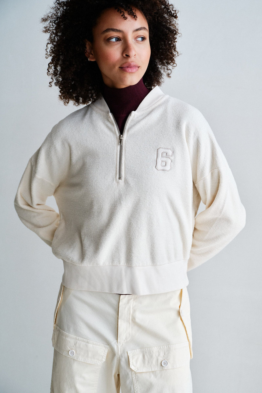 PENN&INK N.Y. Sudadera W26F1934 — Ecru