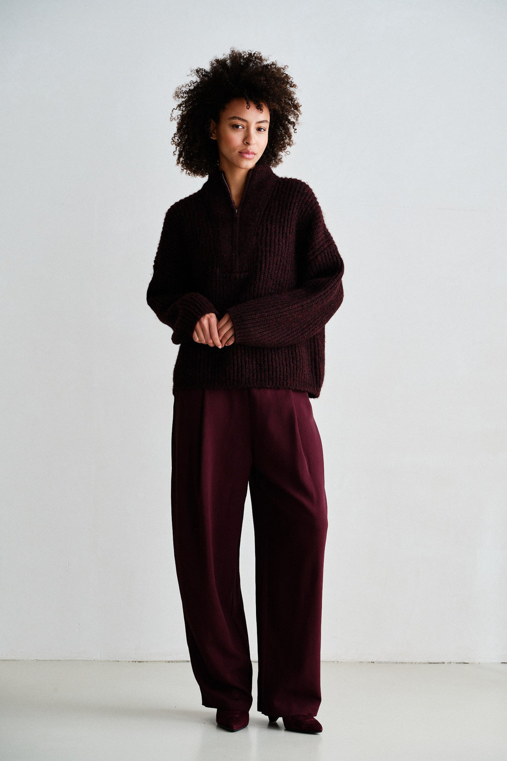 PENN&INK N.Y. Jersey W26C395 — Aubergine