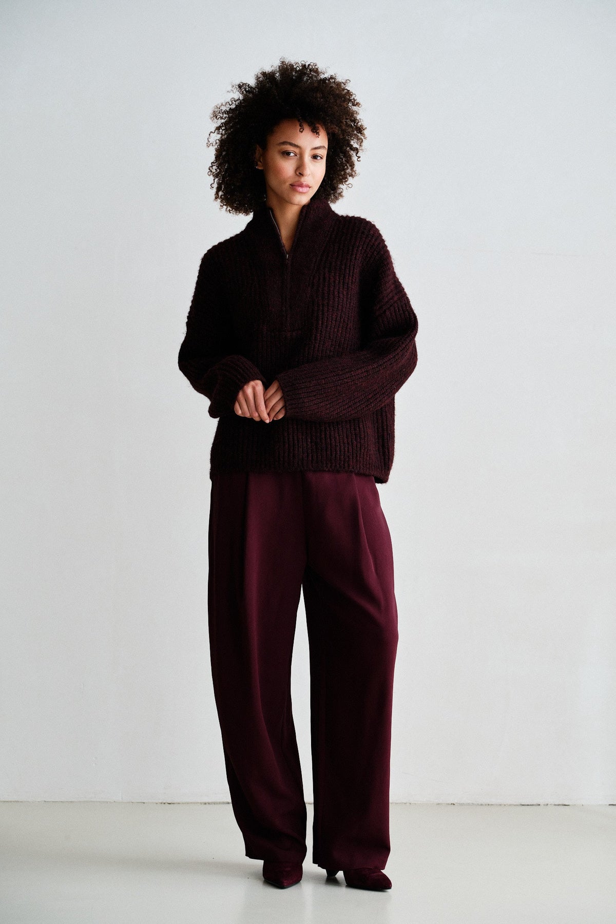 PENN&INK N.Y. Jersey W26C395 — Aubergine