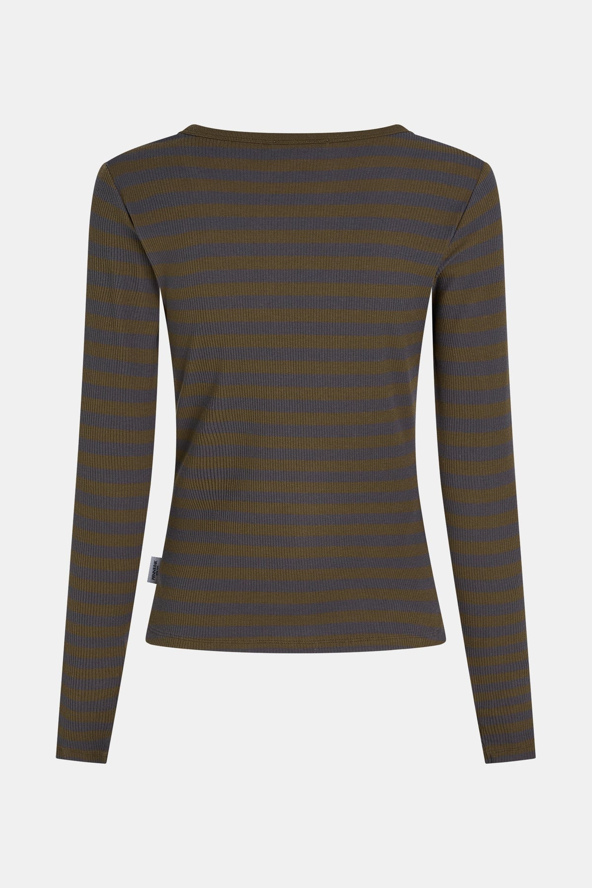 PENN&INK N.Y. Camiseta de manga larga a rayas W26F1923 — Tabac - Antra