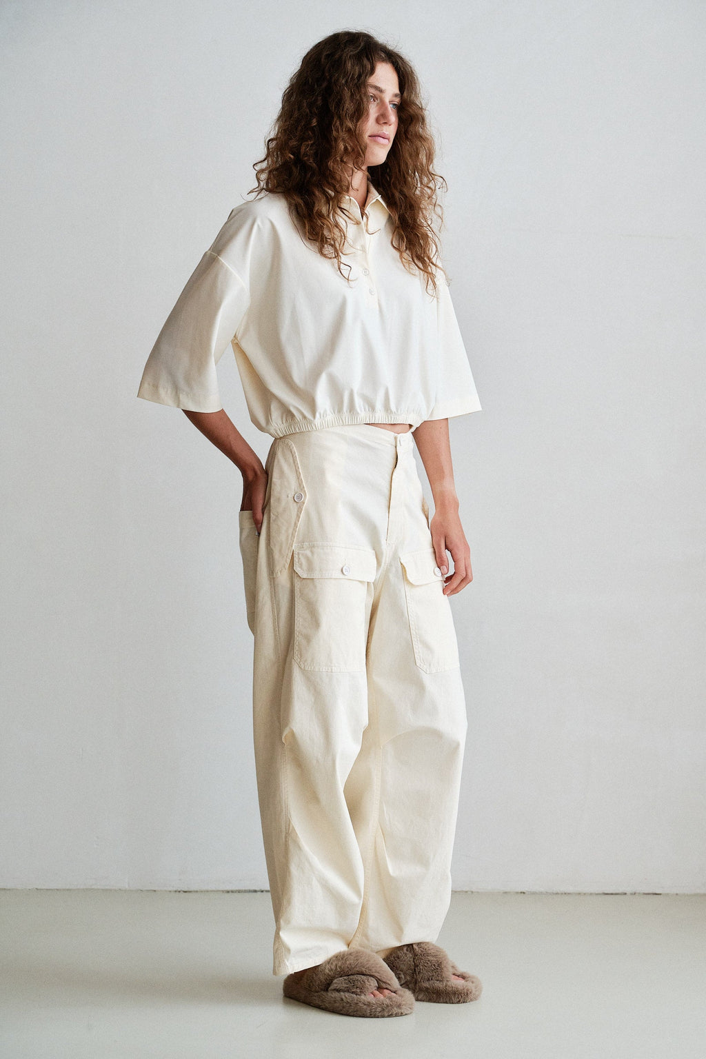 PENN&INK N.Y. Pantalón W26Z895 — Ecru