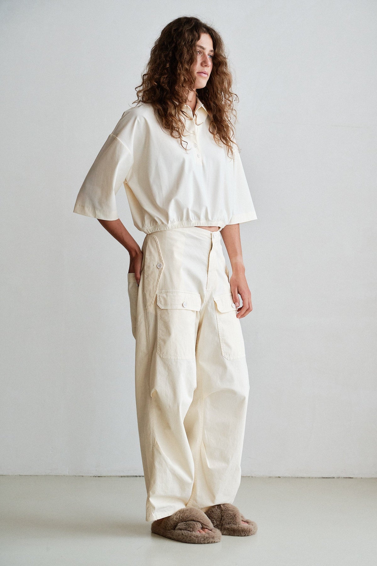 PENN&INK N.Y. Pantalón W26Z895 — Ecru
