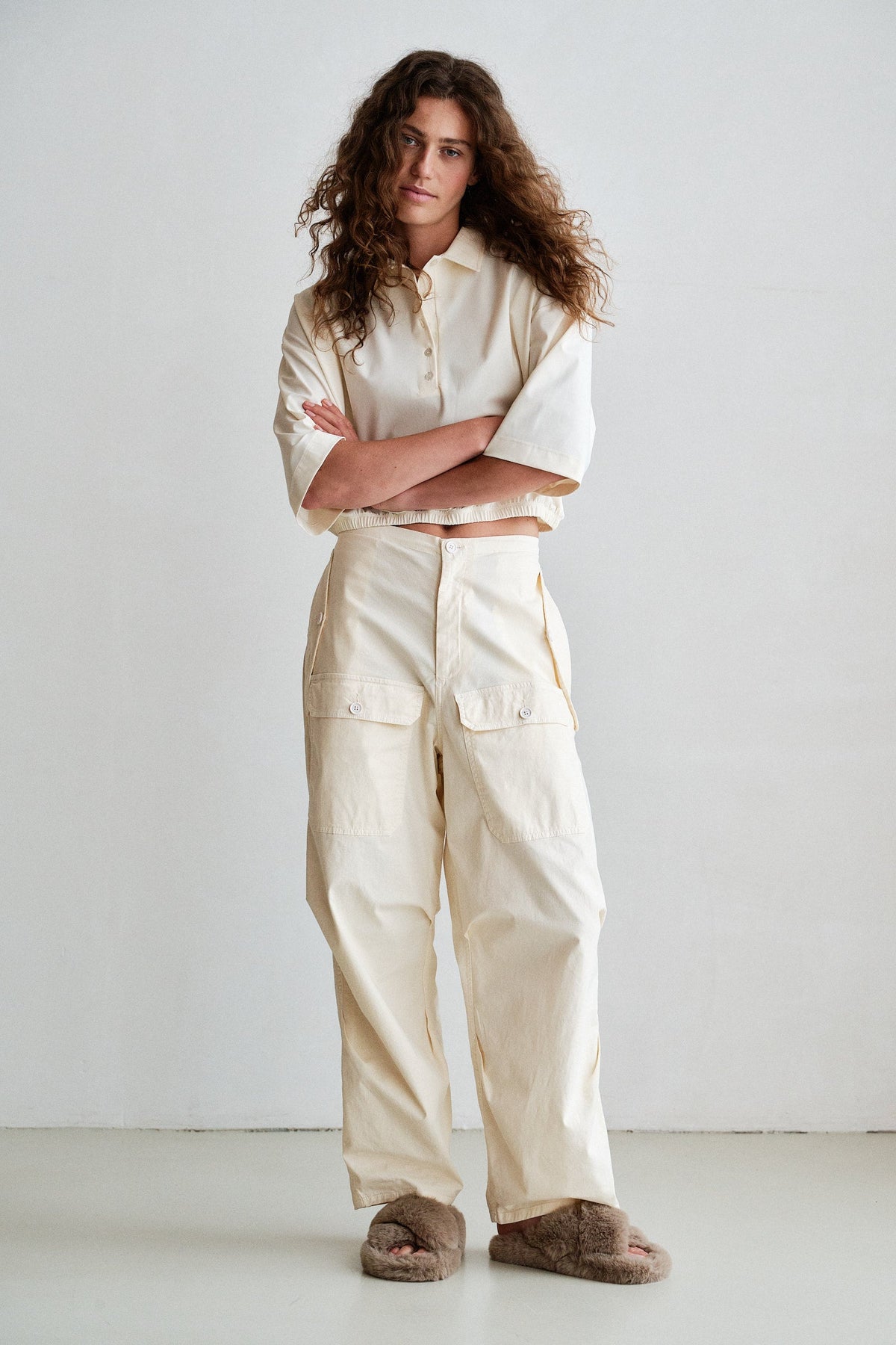PENN&INK N.Y. Pantalón W26Z895 — Ecru