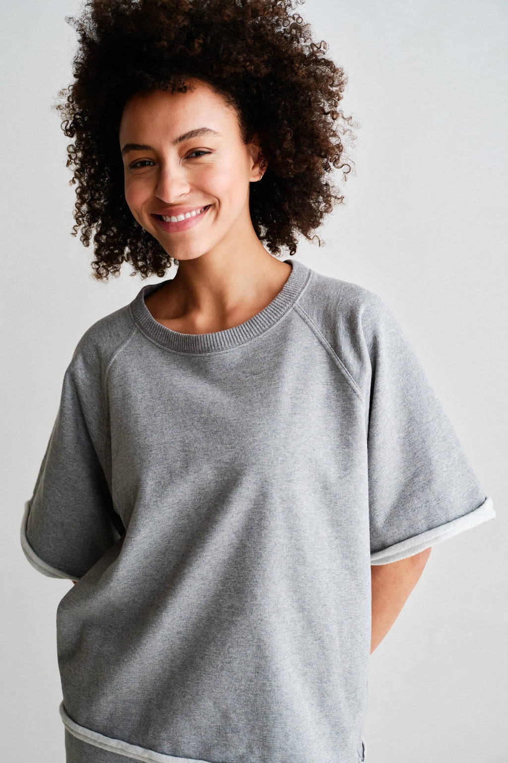 Sudadera Penn & Ink W26T1314 Grey Melange - imagen 5