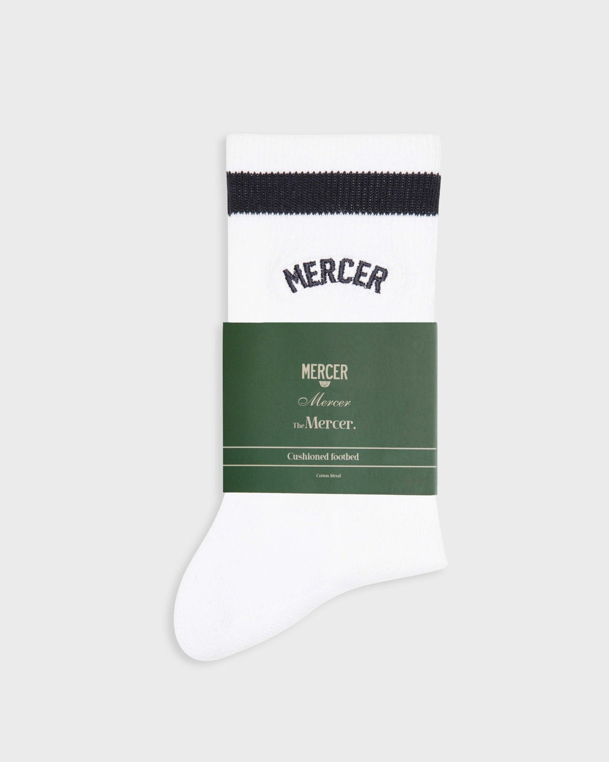 MERCER Signature Socks White – detail