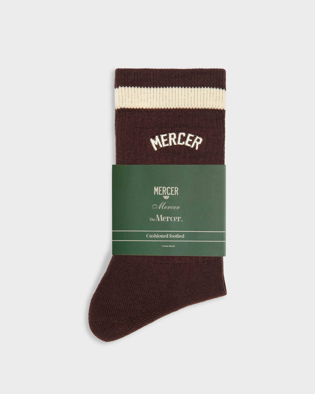 MERCER Signature Socks Brown – detail
