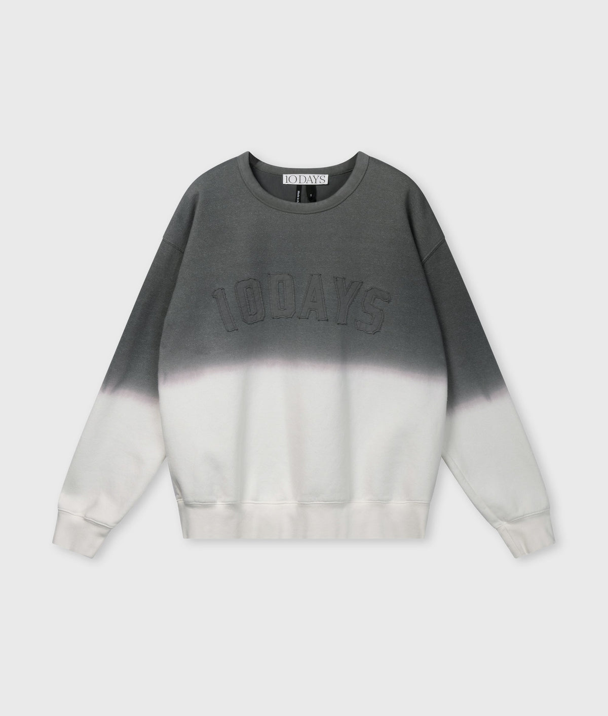 Statement Sweater Dip Dye Mid Grey