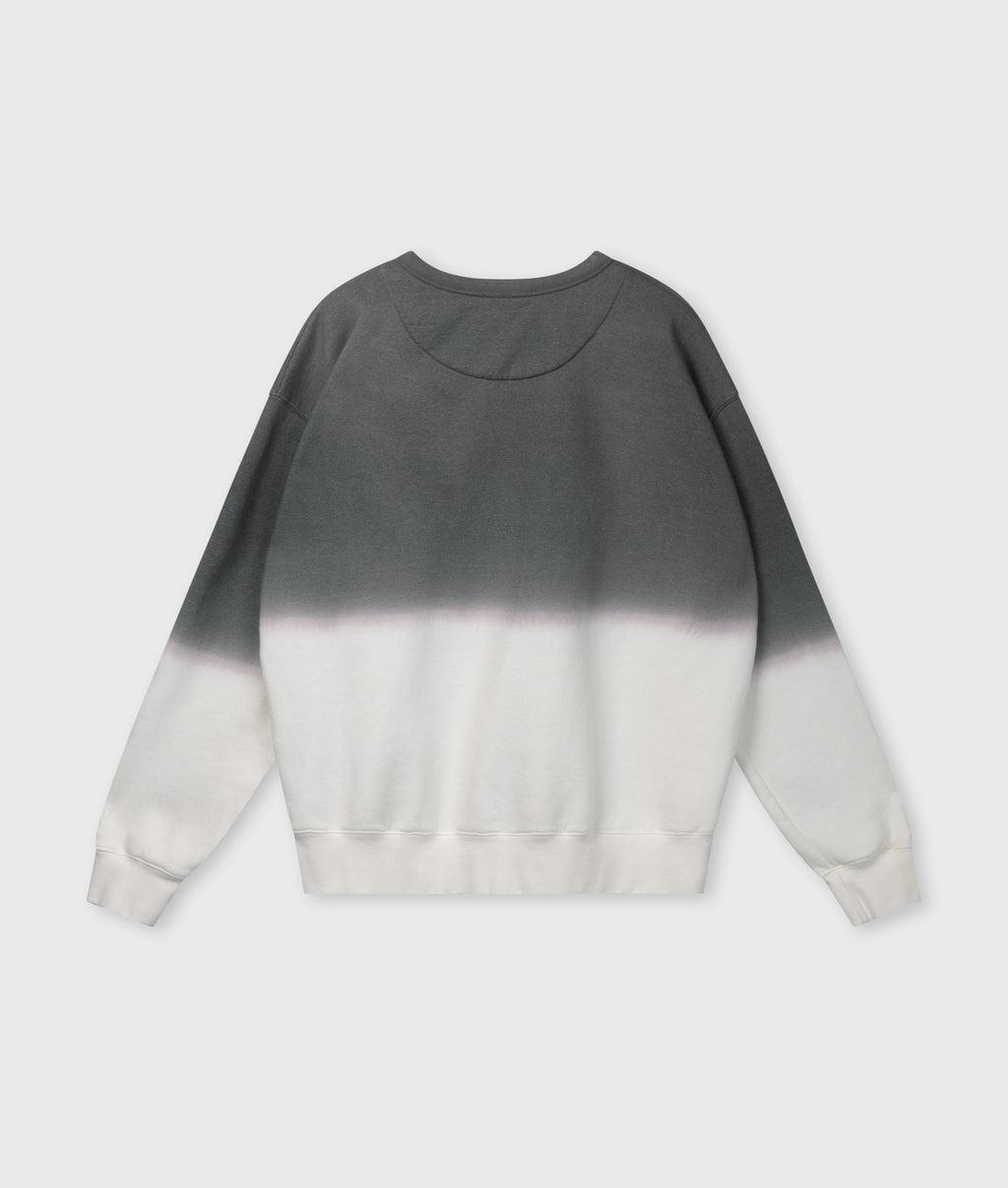 Statement Sweater Dip Dye Mid Grey