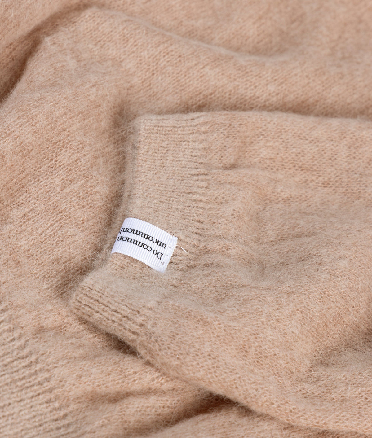 thin knit sweater | light fudge – detalle del producto
