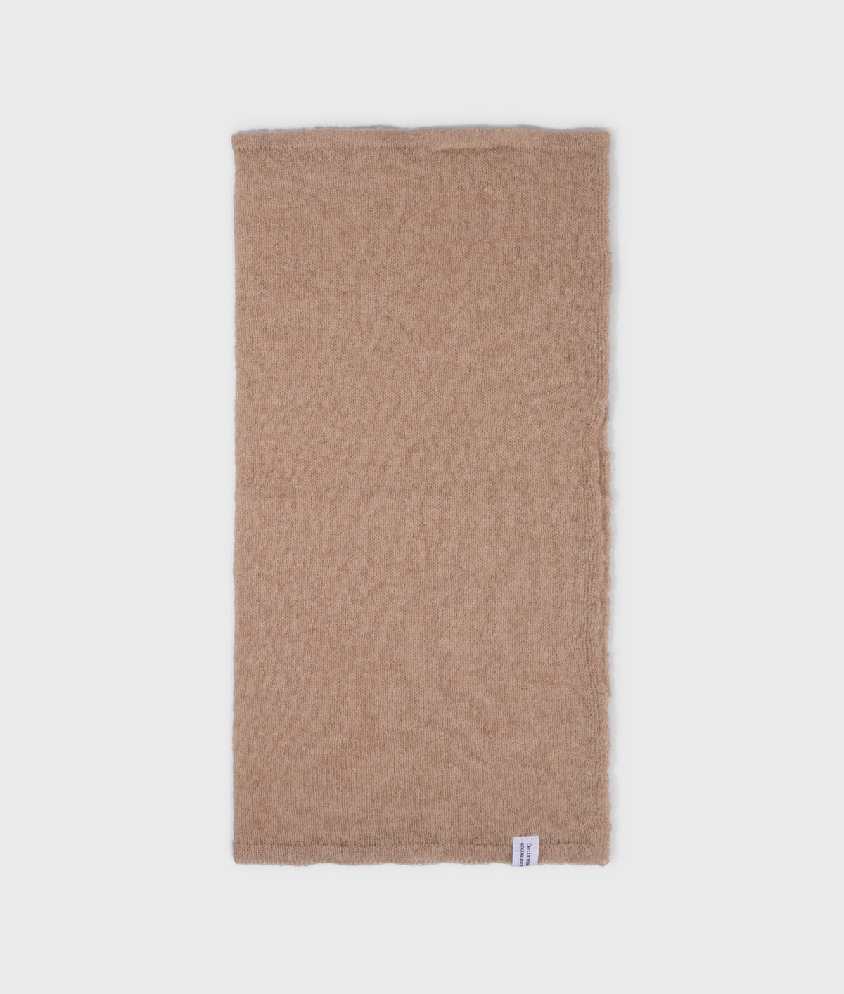 bandana knit scarf | light fudge – vista en modelo
