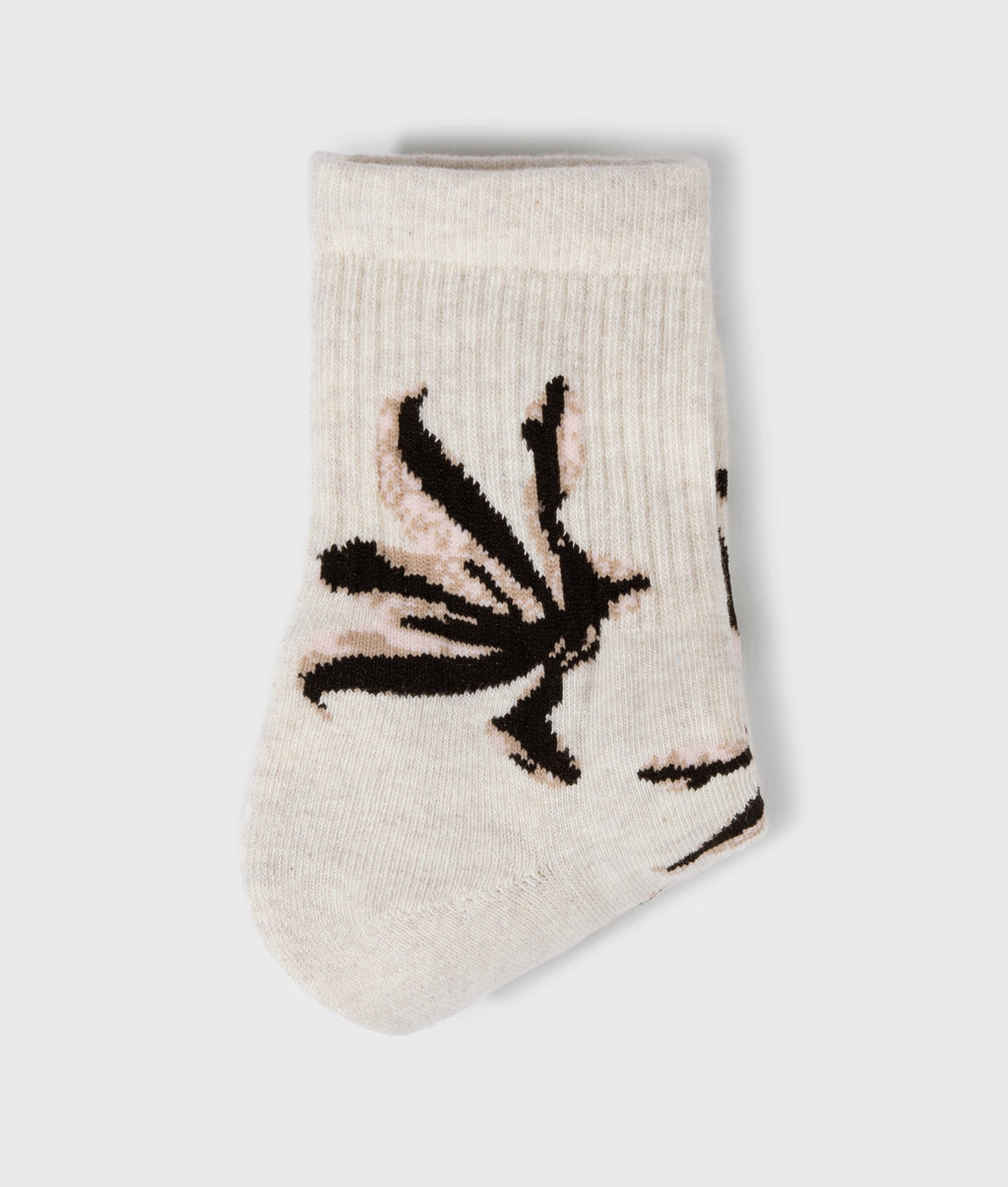 socks all-over flower | soft white melee – detalle del producto