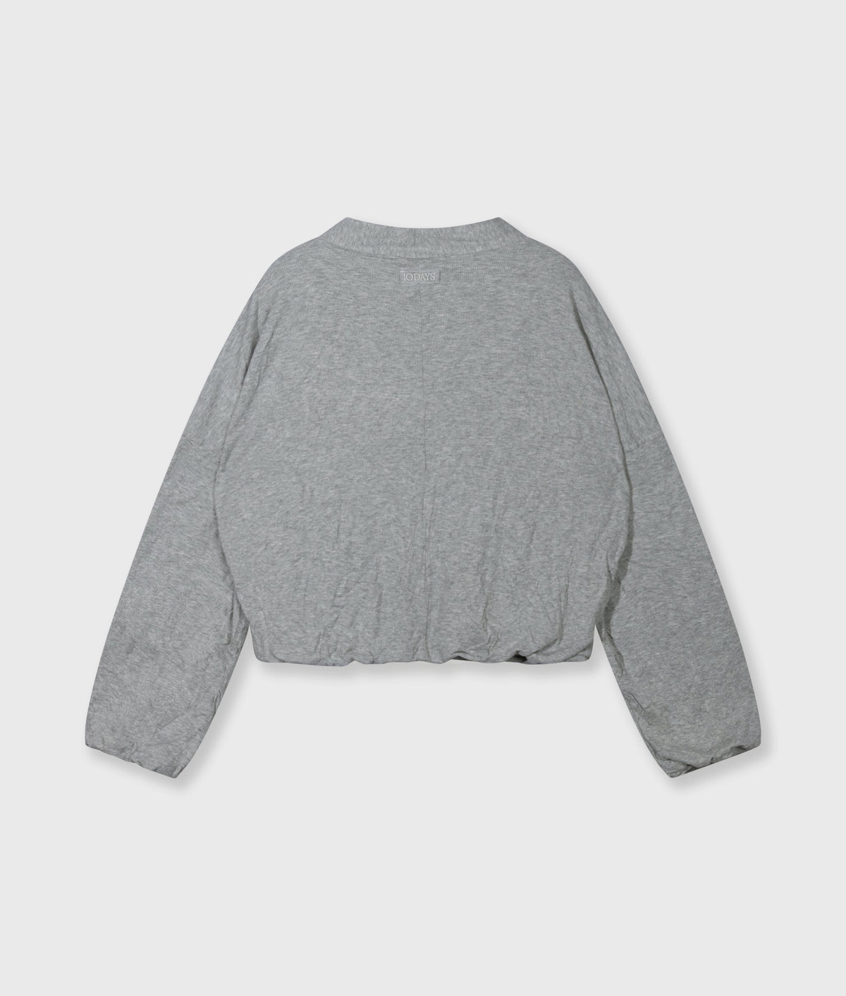 soft rib cardigan | light grey melee – detalle del producto