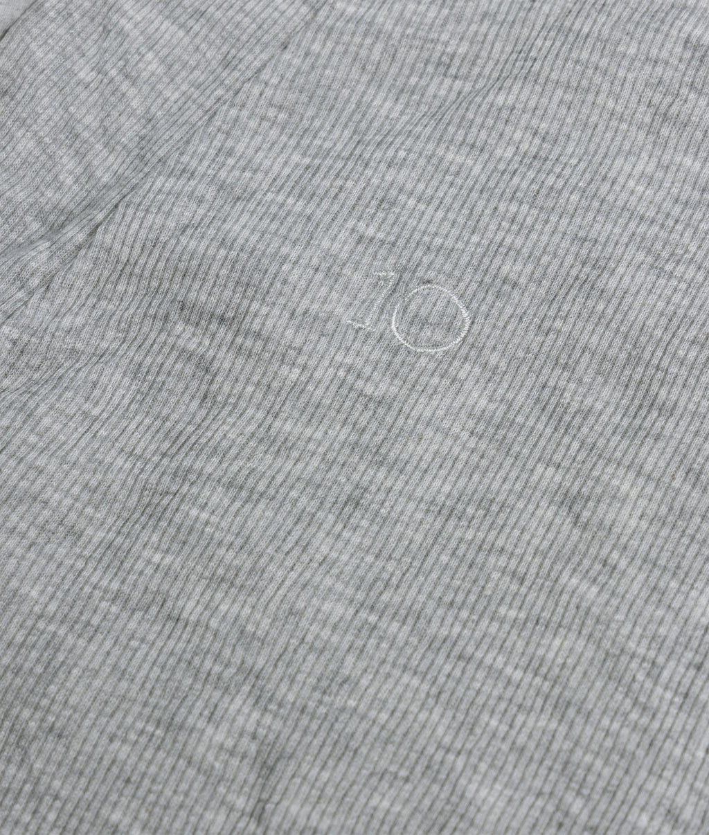 soft rib cardigan | light grey melee – detalle del producto