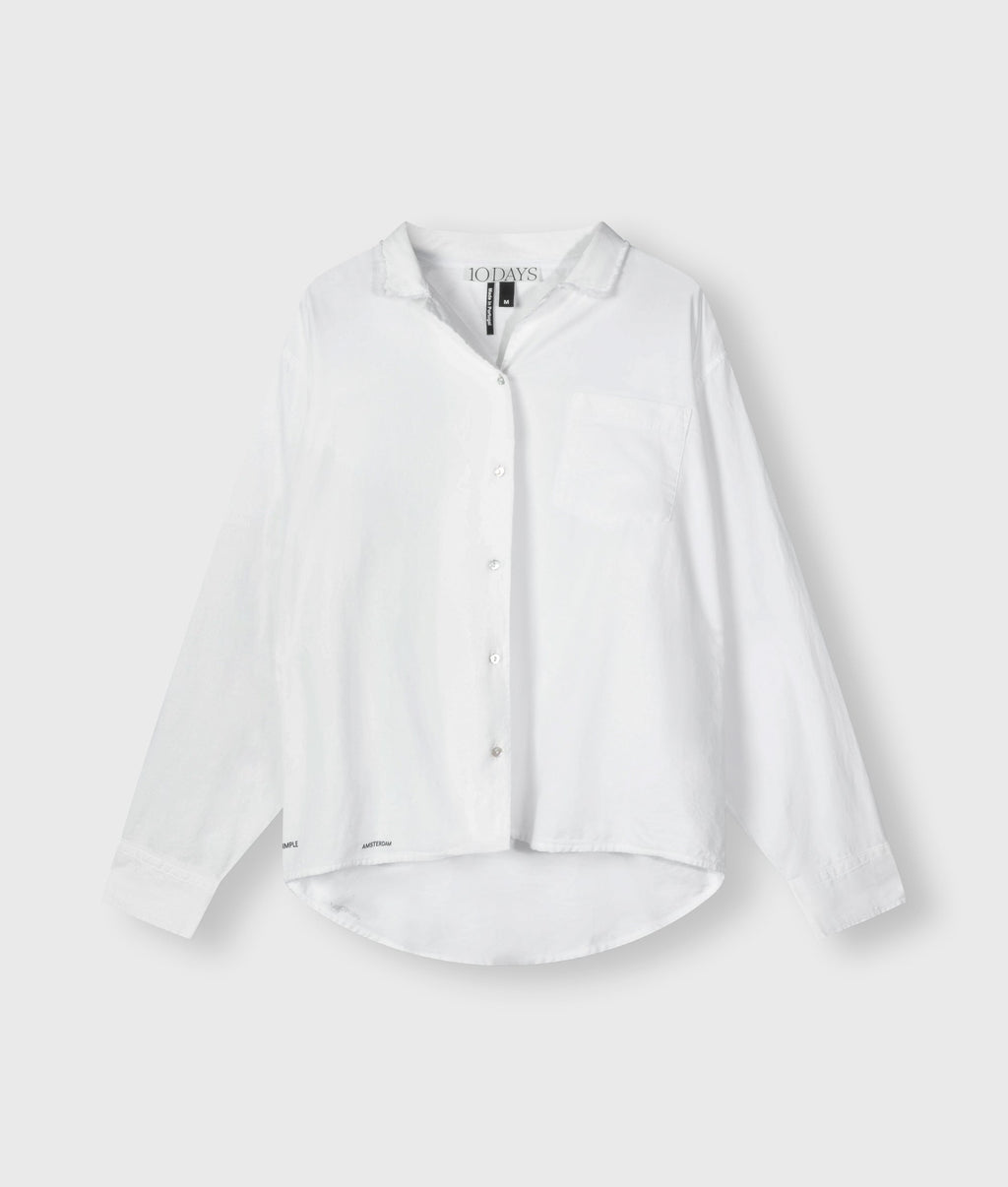 THE PIQUE SHIRT | white – detalle del producto