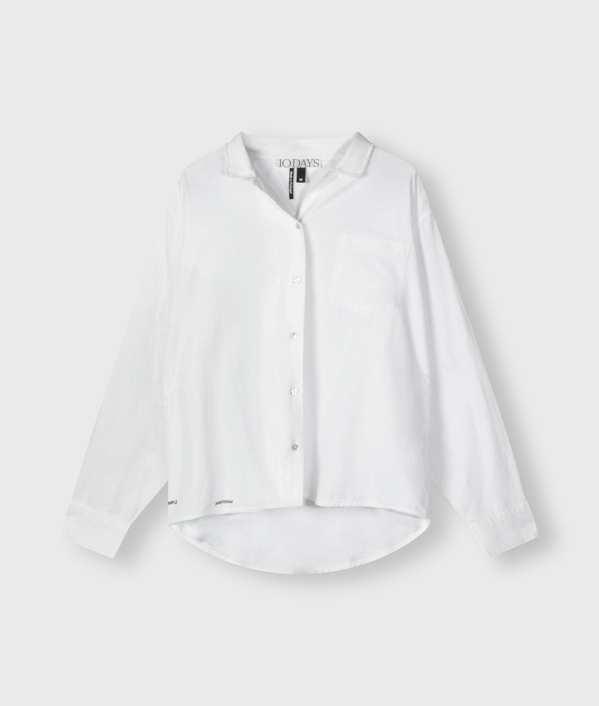 THE PIQUE SHIRT | white – detalle del producto