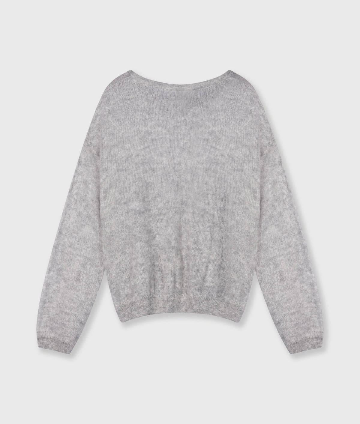 THE KNIT SWEATER | light grey melee – detalle del producto