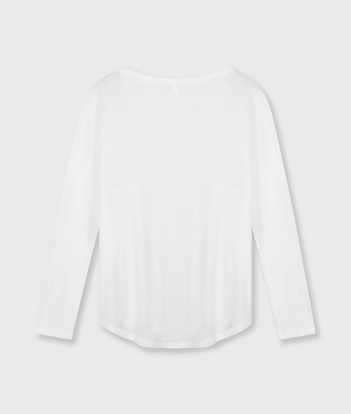 THE LONG SLEEVE TEE | white – detalle del producto